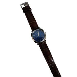 EUC Egard Sapphire Water Resistance with Stainless Steel and Leather